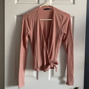 Abercrombie & Fitch wraparound long sleeve sweater, M